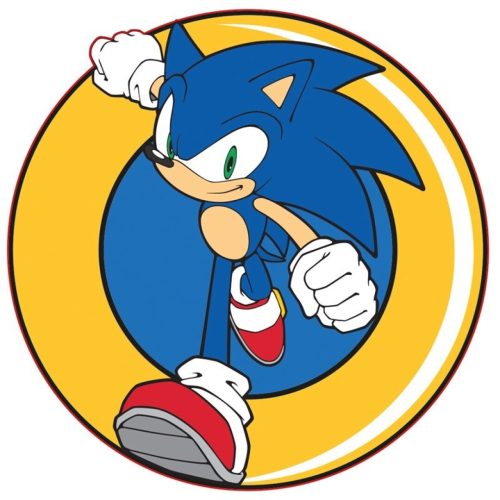 Sonic the hedgehog pernă formă, pernă decorativă 31x31 cm