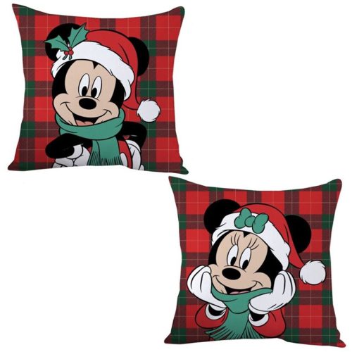Disney Minnie , Mickey Crăciun pernă, pernă decorativă 35x35 cm