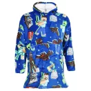 Minecraft Fight pătură polar din fleece, poncho pentru adulți