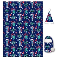   Disney Lilo și Stitch Holiday Set de pătură și căciulă de flanel de Crăciun