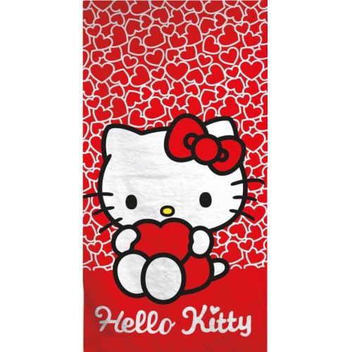 Hello Kitty Hearts prosop de baie, prosop de plajă 70*140cm (Uscare Rapidă)