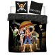One Piece Captain Luffy dublu, dublu cuvertură de pat 240×220cm, 65x65 cm