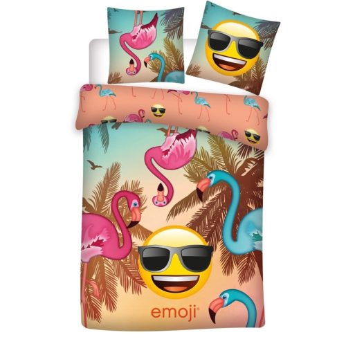 Emoji Summer Lenjerie de pat 140×200cm, 63×63 cm microfibre
