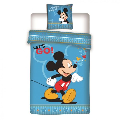 Husă de plapumă Disney Mickey Let's Go 140×200 cm, 63×63 cm microfibră