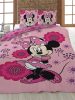 Disney Minnie Flowers Lenjerie de pat 140×200cm, 63×63 cm Microfibre