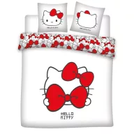   Hello Kitty Red Bow dublu, cuvertură pentru plapumă dublă 240×220cm, 65x65 cm