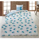 Strumfii Fun set de lenjerie de pat 140x200cm, 63x63 cm