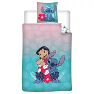   Disney Lilo și Stitch Island Friends husa de lenjerie de pat 140×200cm, 65×65 cm
