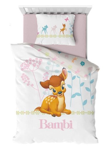Disney Bambi Flowers Lenjerie de pat pentru copii <mg-auto=3002488>100×140cm, 40×60 cm