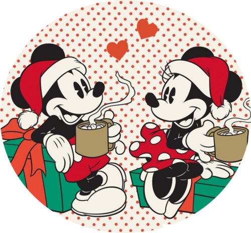 Disney Mickey Gift Crăciun pernă formă, pernă decorativă 31x31 cm