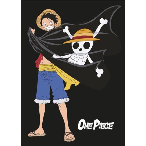 One Piece Jolly Roger pătură polară 100x140cm 100x140cm