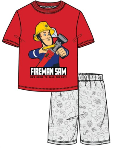 Pompierul Sam copil pijamale scurte 98-128 cm