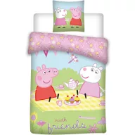   Purcelușa Peppa lenjerie de pat pentru copii 100×135cm, 40×60 cm