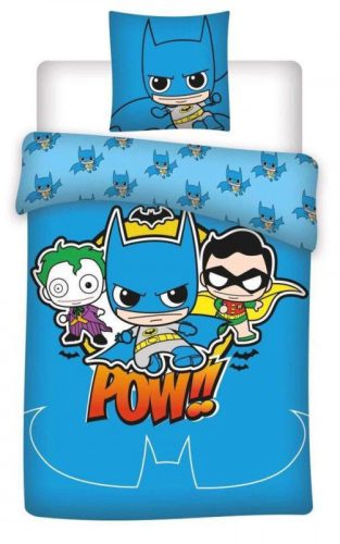 Batman POW! Lenjerie de pat pentru copii <mg-auto=3002488>100×140cm, 40×45 cm