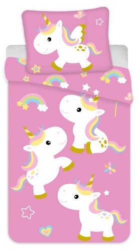 Unicorn Fun set de lenjerie 135x200 cm, 80x80 cm