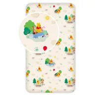 Disney Winnie de Pluș Play Cearșaf cu elastic 90x200 cm