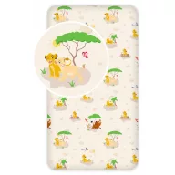 Disney Regele Leu Trees Cearșaf cu elastic 90x200 cm