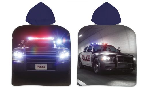 Mașină de poliție prosop de plajă poncho 50*100cm