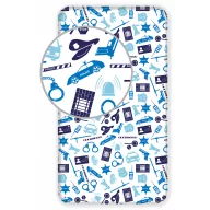 Poliție Police, cearșaf cu elastic 90x200 cm