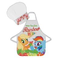  Micul meu ponei Rainbow Pizza  șorț pentru copii set de 2 bucăți