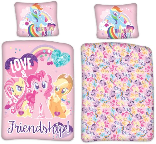 Micul meu ponei Friendship, Lenjerie de pat pentru copii (mic) 100×135 cm, 40×60 cm
