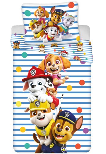 Patrula Cățelușilor Stripes & Dots, Lenjerie de pat pentru copii (mic) 100×135 cm, 40×60 cm