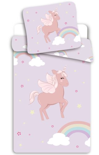 Unicorn Cloudy Pink Lenjerie de pat pentru copii (mic) 100×135 cm, 40×60 cm