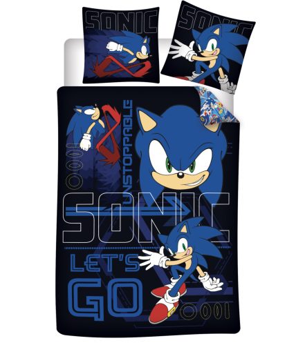 Sonic Ariciul Unstoppable  set de lenjerie de pat 140×200cm, 70×90 cm
