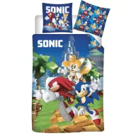   Sonic Ariciul Speedy Dreams Husa de pat 140×200cm, 70×90 cm