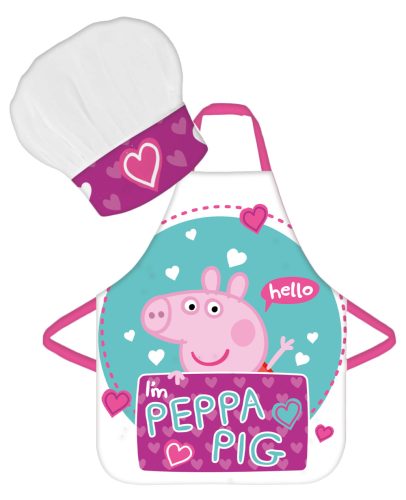 Purcelușa Peppa Hello, șorțulețe pentru copii, Set din 2 bucăți