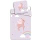 Unicorn Cloudy Pink, lenjerie de pat 140×200 cm, 70×90 cm