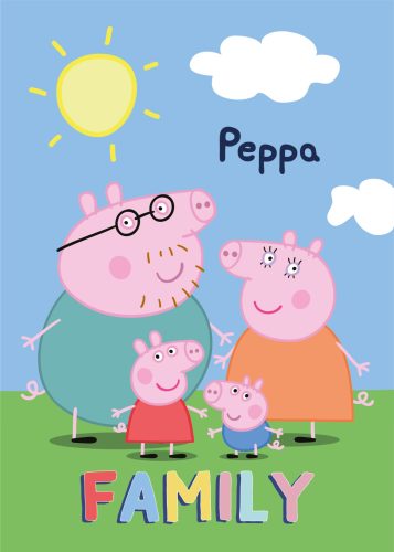 Purcelușa Peppa Family Pătură polar 100 x 140 cm