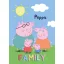 Purcelușa Peppa Pătură polară Family 100x140cm