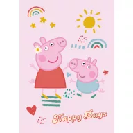 Purcelușa Peppa Pătură de fleece Happy Days 100x140cm