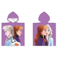   Disney Regatul de gheață Purple poncho prosop de plajă 50x100 cm