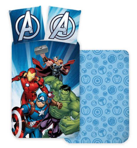 Avengers Power Strike, Lenjerie de pat pentru copii (mic) 100×135 cm, 40×60 cm