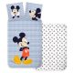 Disney Mickey Strip Lenjerie de pat pentru copii 100×140 cm, 40×45 cm