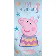   Purcelușa Peppa & the Sea prosop de baie, prosop de plajă 70x140cm