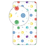 Avengers Symbols cârpă cu elastic 90x200 cm