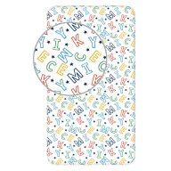 Disney Mickey  Letters cearșaf cu elastic 90x200 cm