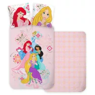   Prințesele Disney Bloom lenjerie de pat pentru copii 100×135 cm, 40×60 cm