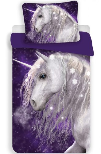 Unicorn Purple set de lenjerie de pat 140×200cm, 70×90 cm