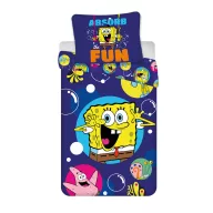   SpongeBob Fun copii, lenjerie de pat pentru grădiniță 100×135cm, 40×60 cm