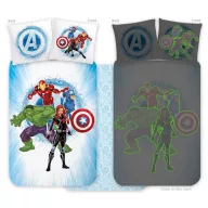   Avengers lenjerie de pat pentru copii care luminează în întuneric pentru grădiniță 100x135cm, 40x60cm