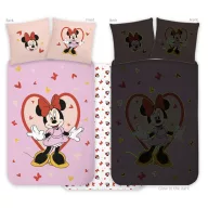   Disney Minnie  Heart lenjerie de pat pentru copii care luminează în întuneric 100x135cm, 40x60cm