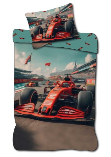 Vehicul Race Lenjerie de pat Formula 1 140×200cm, 70×90 cm