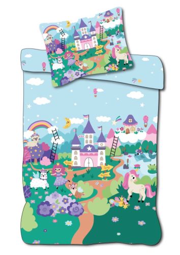 Unicorn Fairyland set de lenjerie de pat pentru copii 100×135cm, 40×60cm