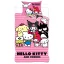 Hello Kitty Friends set lenjerie de pat pentru copii de grădiniță 100×135 cm, 40×60 cm