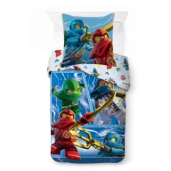   Lego Ninjago Warriors lenjerie de pat pentru copii și grădiniță 100×135 cm, 40×60 cm