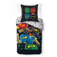   Lego Ninjago Four Elements lenjerie de pat pentru copii și grădiniță 100x135 cm, 40x60 cm